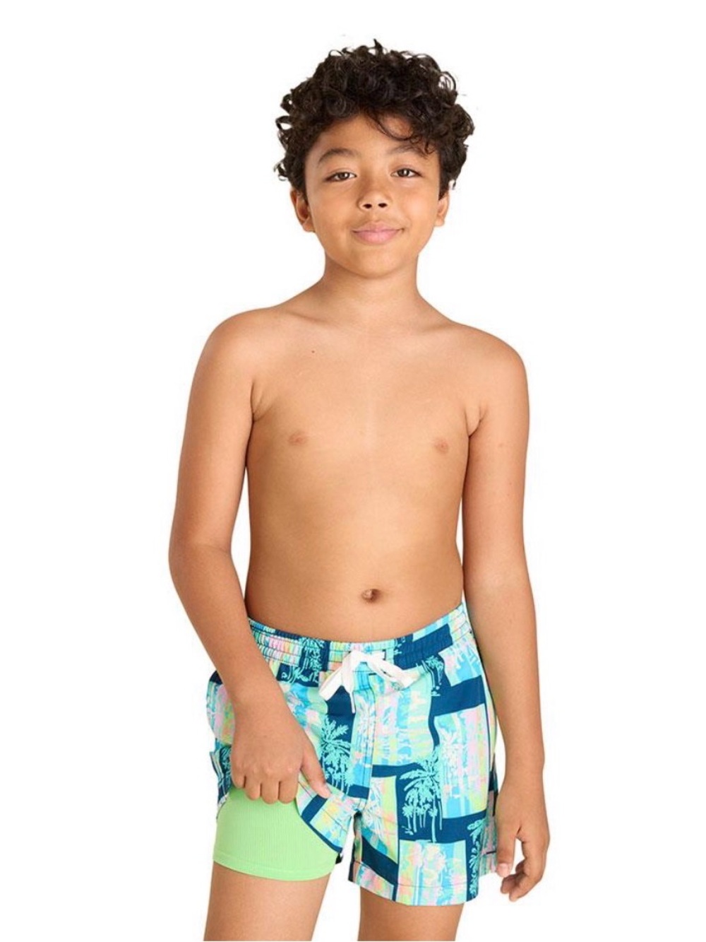 Chubbies The Hip To Be Squares (Boys Classic Lined Swim Trunk) - M